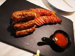 鱼子肠配虾卷-晴天餐厅(星河国际店)