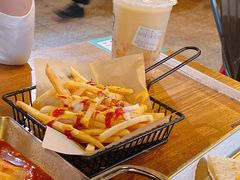 奶酪海鲜炒米条-包装马车·韩国料理·포장마차