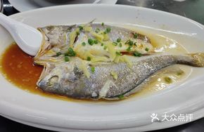 Steamed Yellow Croaker with Crushed Ginger