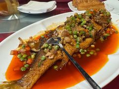 葱油黄鱼-万柳阁小馆·花园餐厅(龙潭湖店)