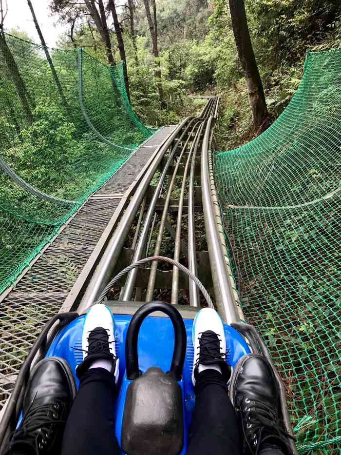 南温泉索滑道-"总体说不错!有点刺激.早上有点下雨,心.