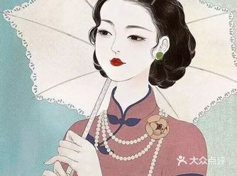 插画里的民国风美到窒息