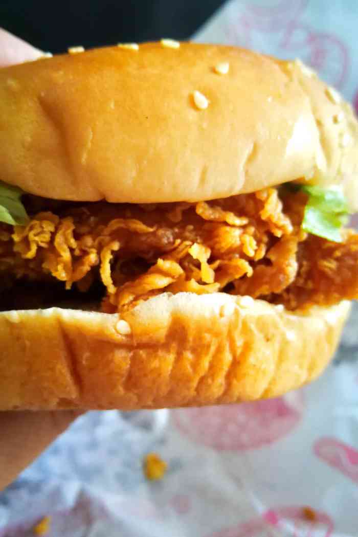 艾比客·汉堡(财经大学店)-"买了两个辣堡.口味还是不错的.