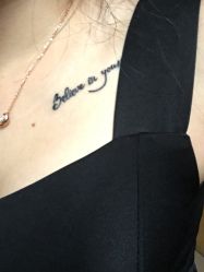 锁骨-天绣堂纹身刺青tattoo