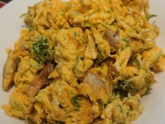 龙须菜蚬肉炒鸡蛋-添福来墨鱼饺子 · 海鲜东北菜(大连星海·黄浦路店)