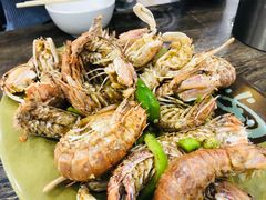 椒盐濑尿虾-贞姨美食·老字号海鲜大排档