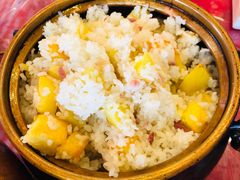铜锅饭加蘸料-湖景渔湾