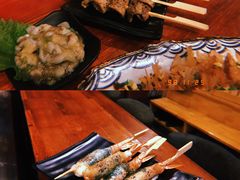 苏叶烤鸡皮虾-鸟串烧Yakitori