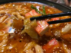 自制泡菜虾滑汤锅-付掌柜在成都·热炒砂锅集(金禾店)