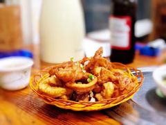 椒盐鱿鱼须-大富蚝乌东哥饭店·石锅鱼杂·柠檬鸭(革新路店)