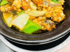 啫啫田鸡煲-兴记菜馆