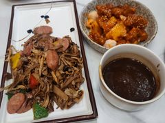 烟竹笋炒腊肠-天龙宝严素食馆(大兴善寺店)