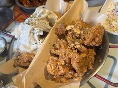 炸鸡一半一半-富乐满韩国正宗炸鸡韩国料理(虹泉路店)