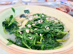 草菇煮绿线叶-区海鸡场饭店(石壁店)