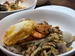 海鲜荠菜炒年糕-寻裕记·现炒浇头面(人民广场店)