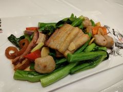 菜心烧肉炒鲮鱼球-广州酒家(昌岗地铁站店)