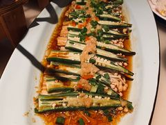 蒜蓉蒸秋葵-绿茶餐厅(领展购物广场·中关村店)