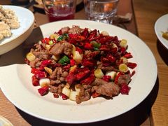 罗勒香辣嫩牛肉-KŌNG胶东小馆(华熙店)
