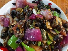 紫苏炒山坑螺-香竹农庄•传统竹筒饭(十年店)