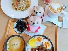 和風肉醬明蝦義大利麵-Dazzling Cafe 蜜糖吐司专卖店