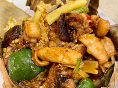焗荷叶冬菇鸡饭-明记港式烧腊茶餐厅(下沙店)