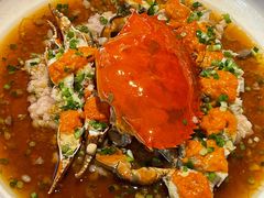 葱油蒸红膏蟹-玫瑰厅上海菜(兴国路店)