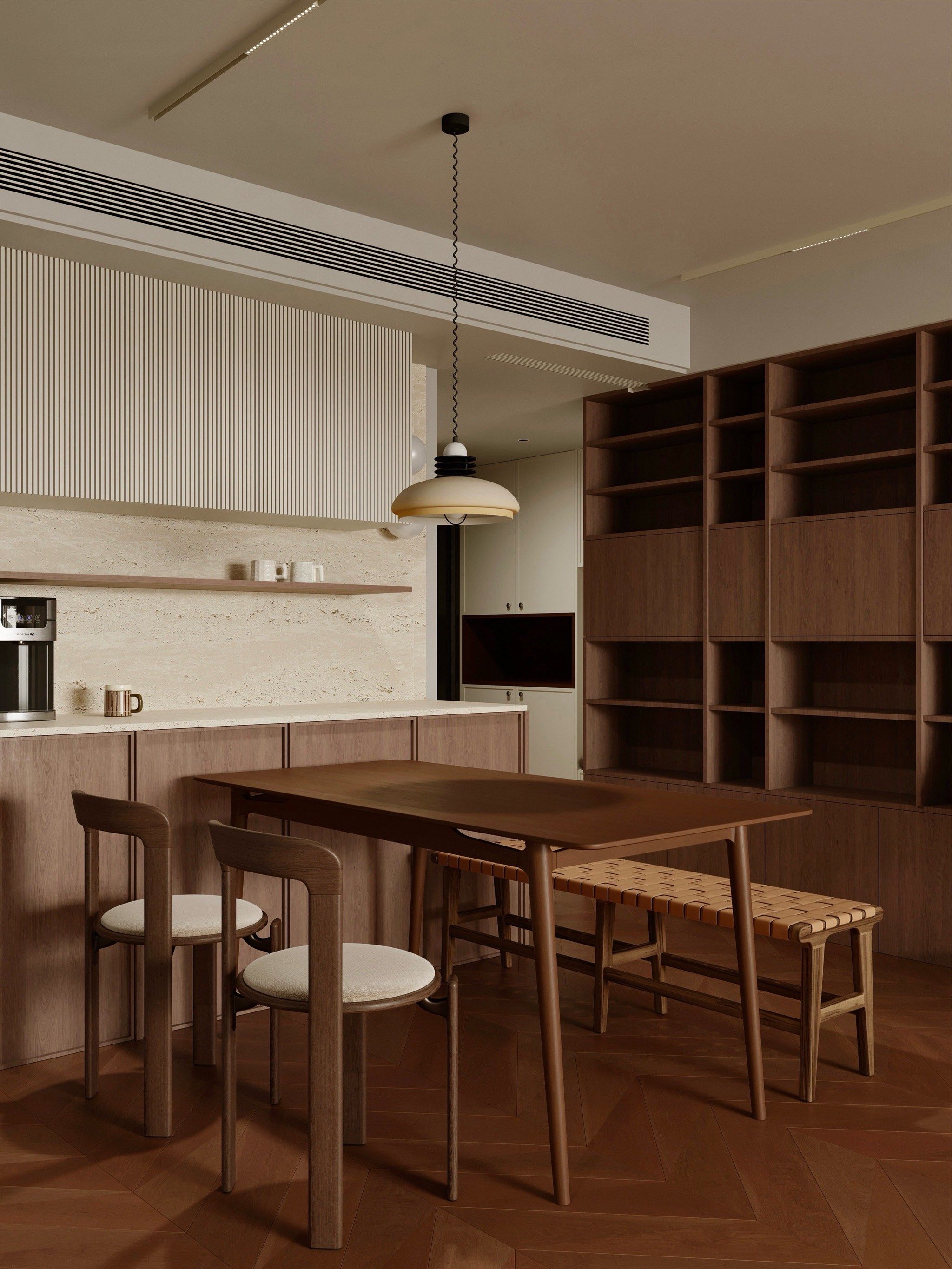 北京·空无空间设计·轻中古
📪设计案例:胡桃色奶油轻中古
