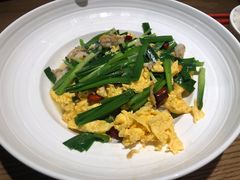 土鸡蛋韭菜炒鲜贝-老头儿油爆虾(金鹰世界店)