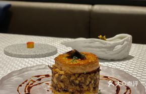 Caramelized Foie Gras with Truffle Mushroom Napoleon