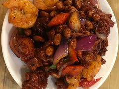 椒香虾仁爆鸡球-陈傻子餐厅(世纪都会店)