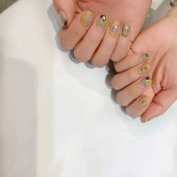 -复古绿·少女主题美甲美睫