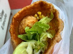 -小红车炸蛋葱油饼