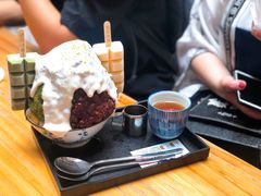 抹茶生乳かき氷-WONDER ICE 萬得冰田(建設路总店)