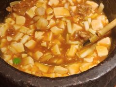 石锅鸡汤豆腐-绿茶餐厅
