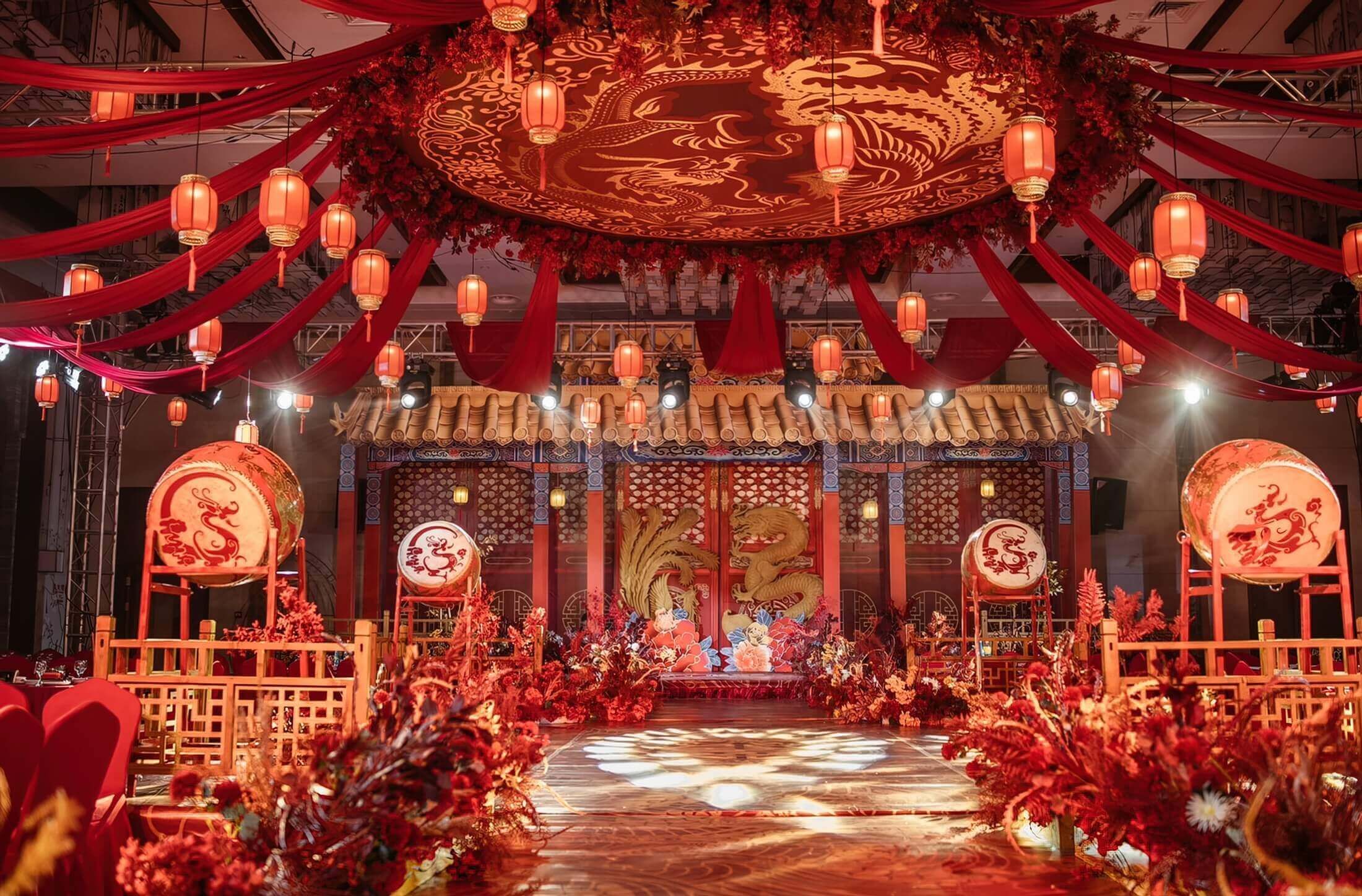红色大气中式龙凤婚礼 给您一场不一样的结婚盛宴😁