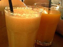 哈密瓜汁和橙汁-榖屋house of flour(张江首店)