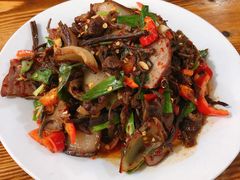 干锅茶树菇腊肉-湖南湘菜馆(东湘缘二店)