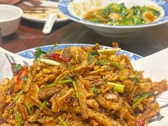 干煸茶树菇-百味地锅鸡(财校分店)