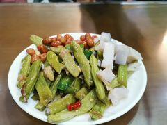 干煸四季豆+藕丁-华兴街煎蛋面(总店)