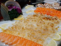 象拔蚌三文鱼刺身-煲仔王海鲜酒家