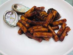 小鲍鱼炒年糕-金八仙酒店