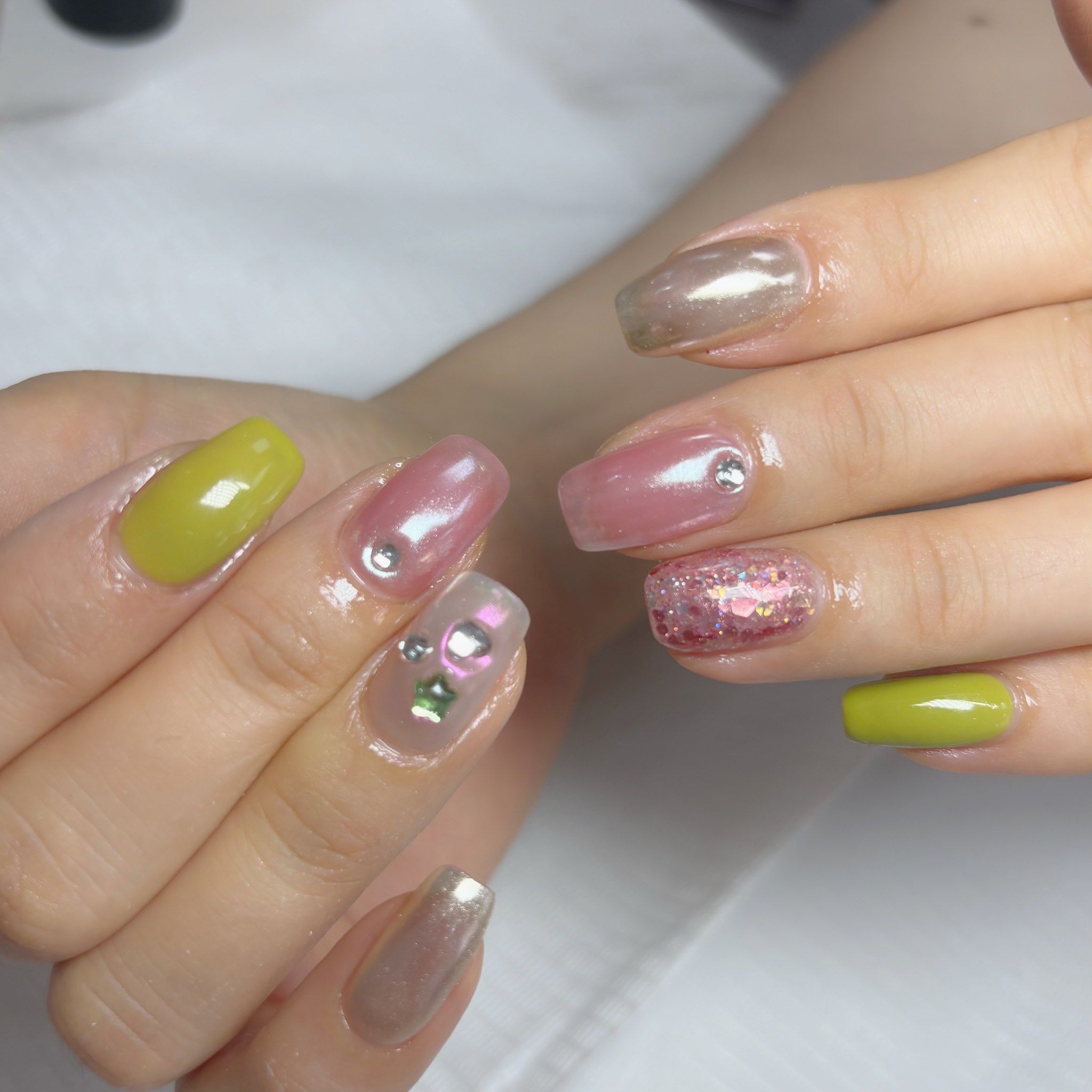 夏日清爽美甲款式