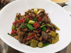 白椒炒鸡杂-建辉湖南土菜馆(南大街店)