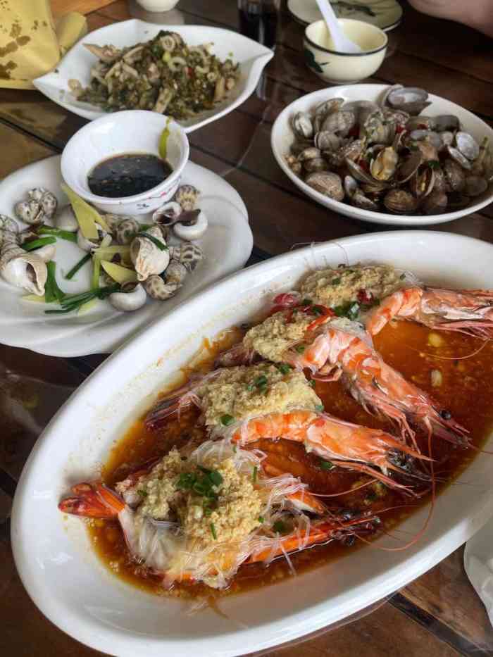 乍浦小海鲜-"出游返沪弯了下乍浦,看了杭州湾,嘉兴港虽.