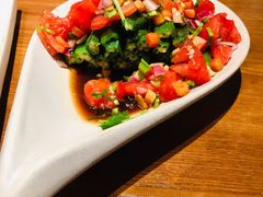 番茄酸辣秋葵-云海肴·汽锅鸡·云南菜(天山百盛优客店)