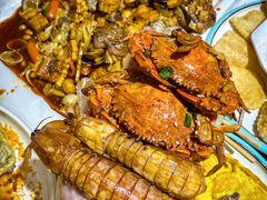 -东来菜馆•手抓海鲜家常菜•海鲜锅贴(鸽子窝店)