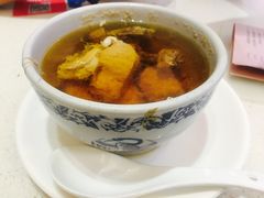 姬松茸菌炖瘦肉汁汤-潮庭港式茶餐厅·熊仔奶茶(同济广场店)
