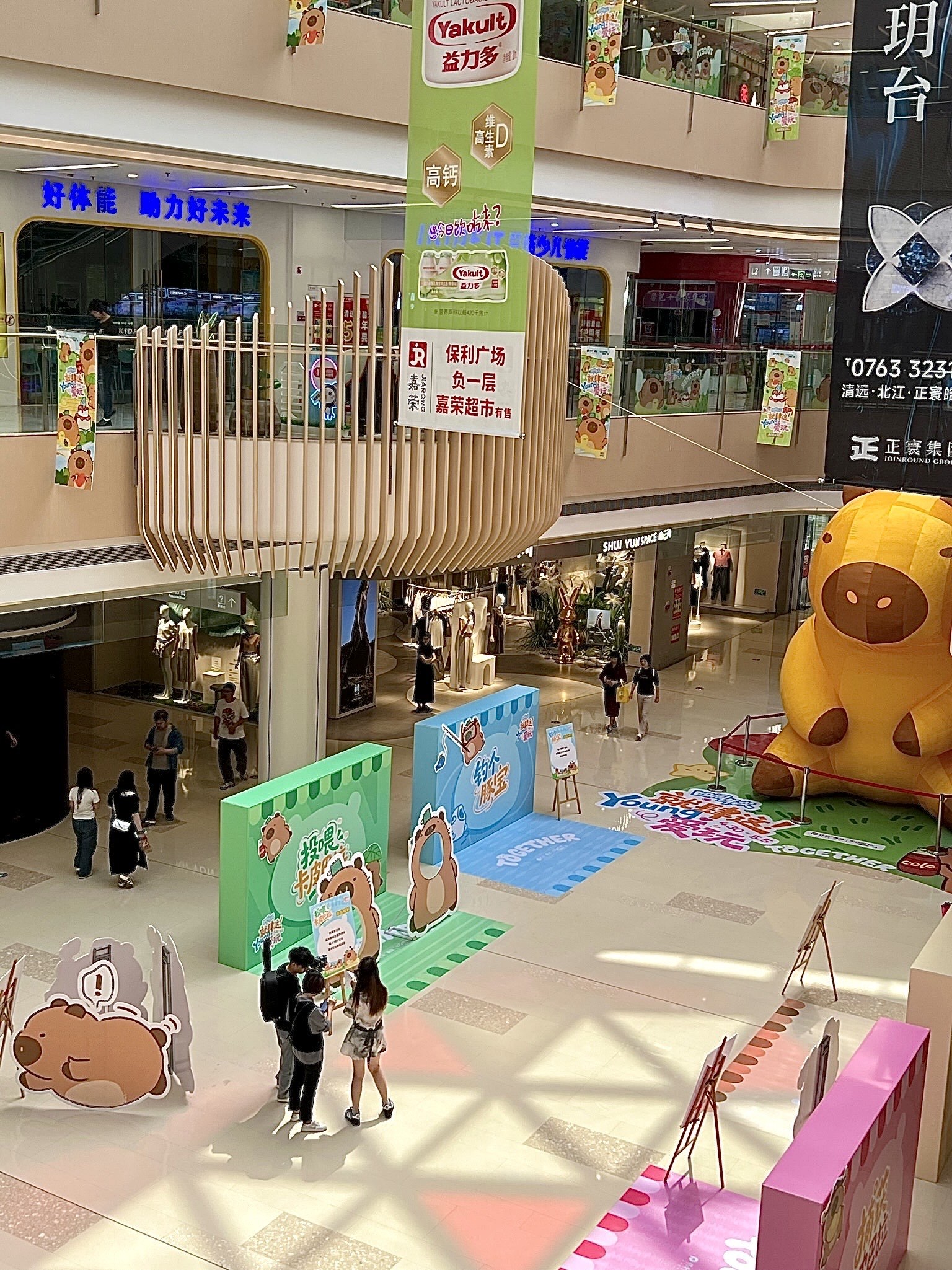 这真的是清远保利广场‼️好大一只卡皮巴拉