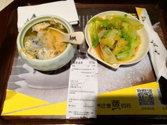 竹丝鸡南瓜盅&nbsp;+&nbsp;生菜-真功夫(君逸世家店)