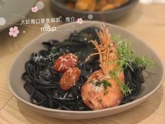 大虾海鲜墨鱼汁扁面-打趸BTC·Breaktime cafe(北京路店)